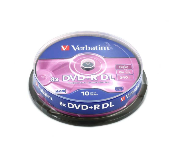 VERBATIM DVD+R 8.5GB DoubleLayer x8 Cake 10szt - 28974 - zdjęcie 2